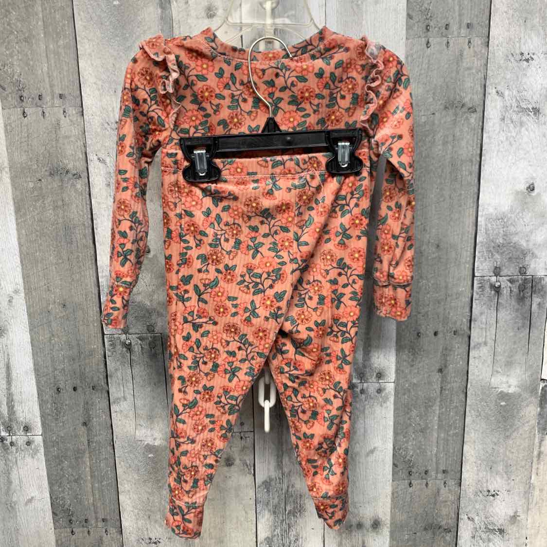 Size 3T Pink Floral Print Nicole Miller 2pc PJs