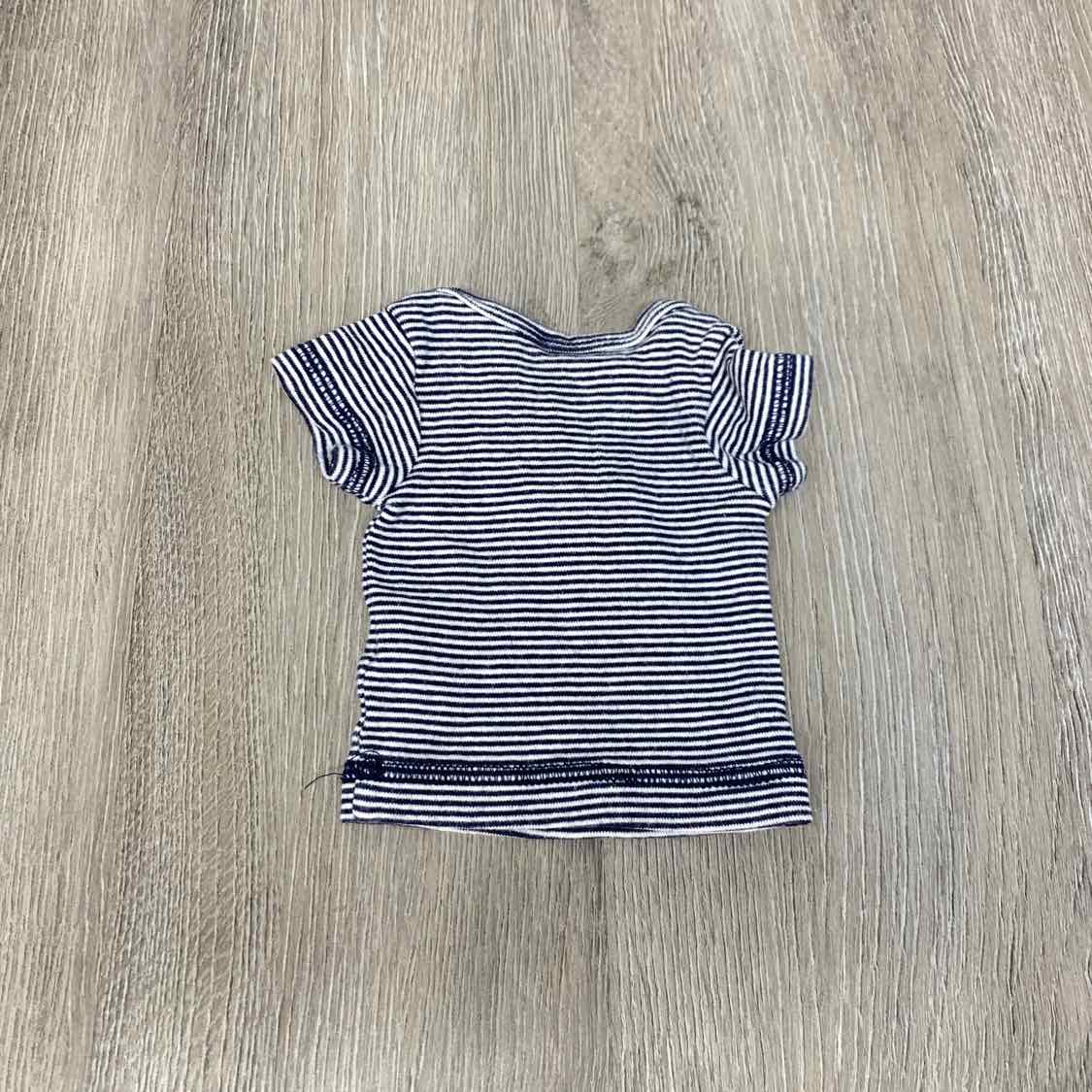 Size Preemie Navy Striped Child of Mine Shirt - OodlesCB