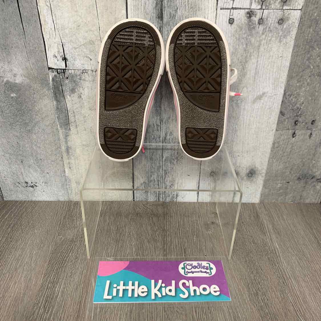 Size 7 White/Pink Converse Sneakers