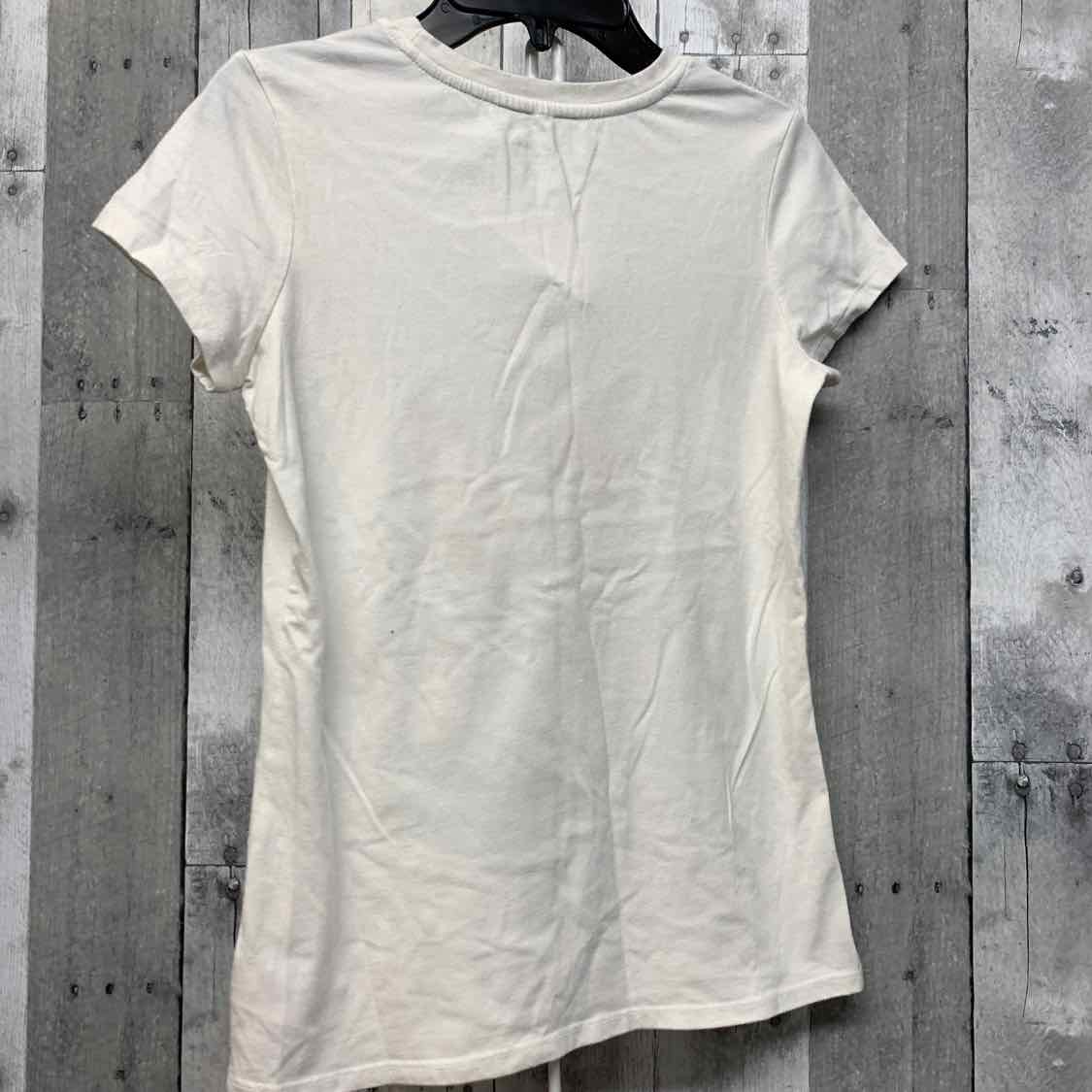 Size 10/12 White Cat & Jack T Shirt