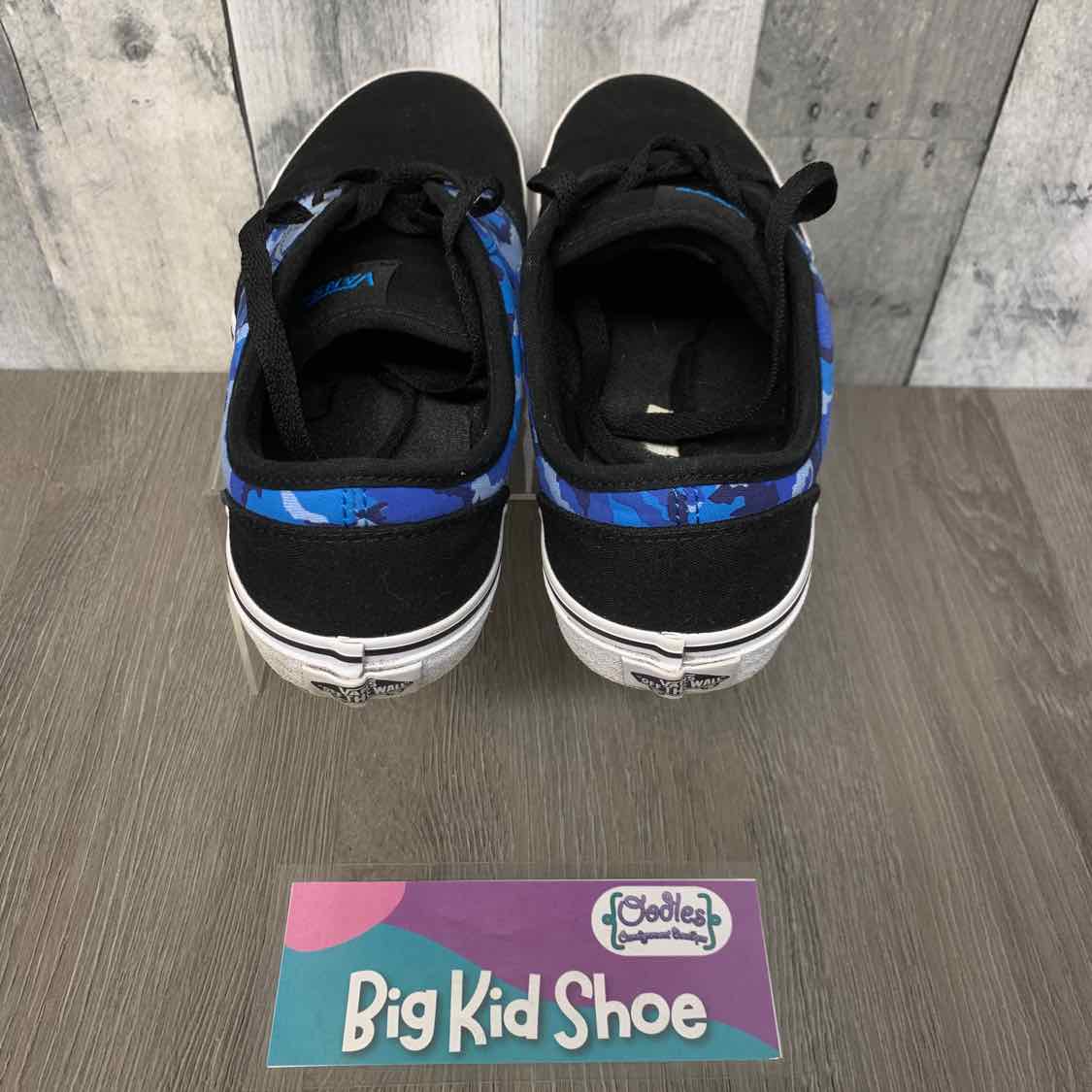 Size 7 Blue/Black Vans Sneakers