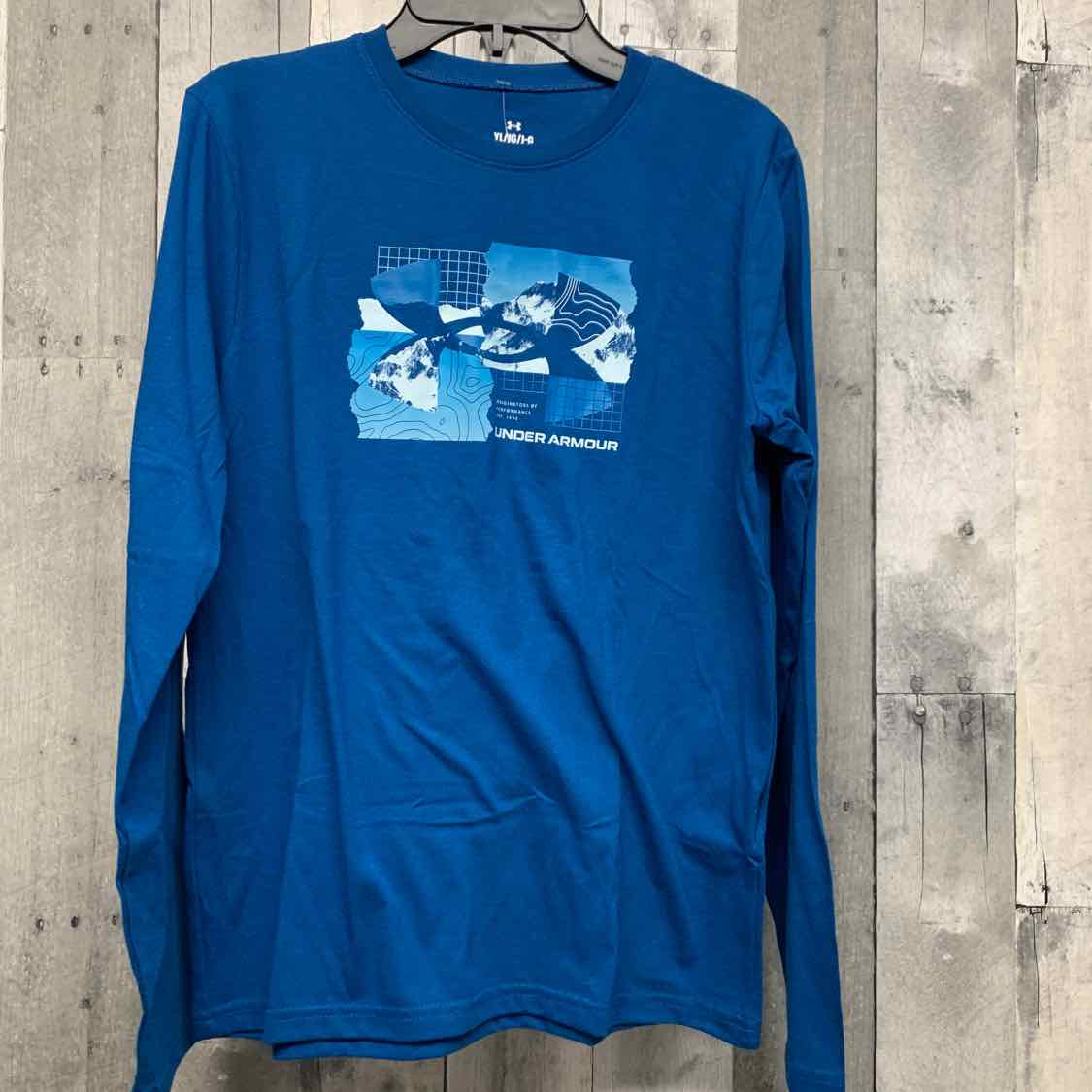 Size Large Blue Sport Brand Long Sleeve Shirt