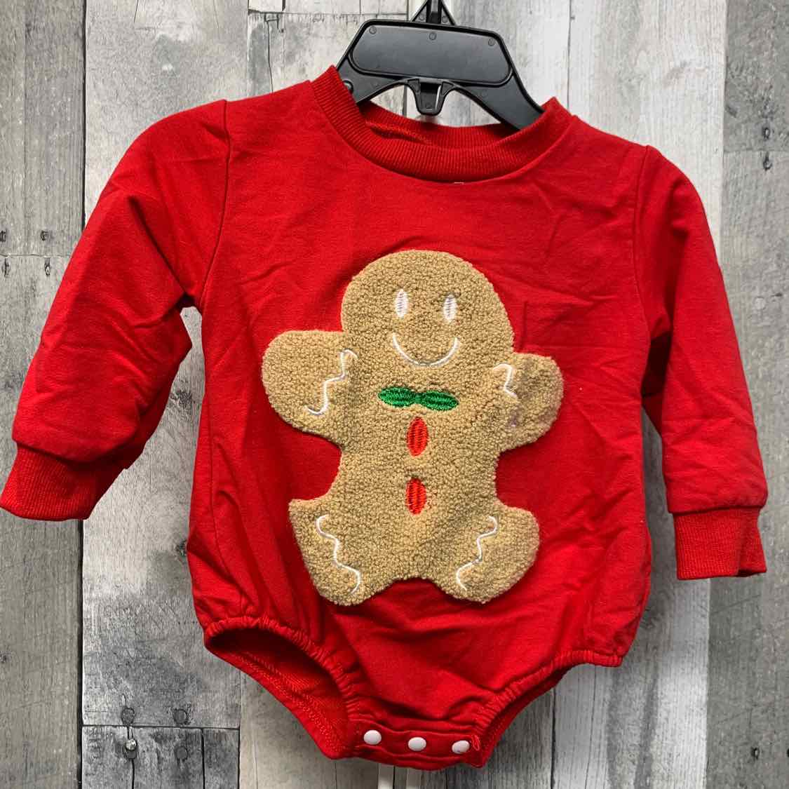 Size 3-6 Months Red Graphic B Brand Bodysuit