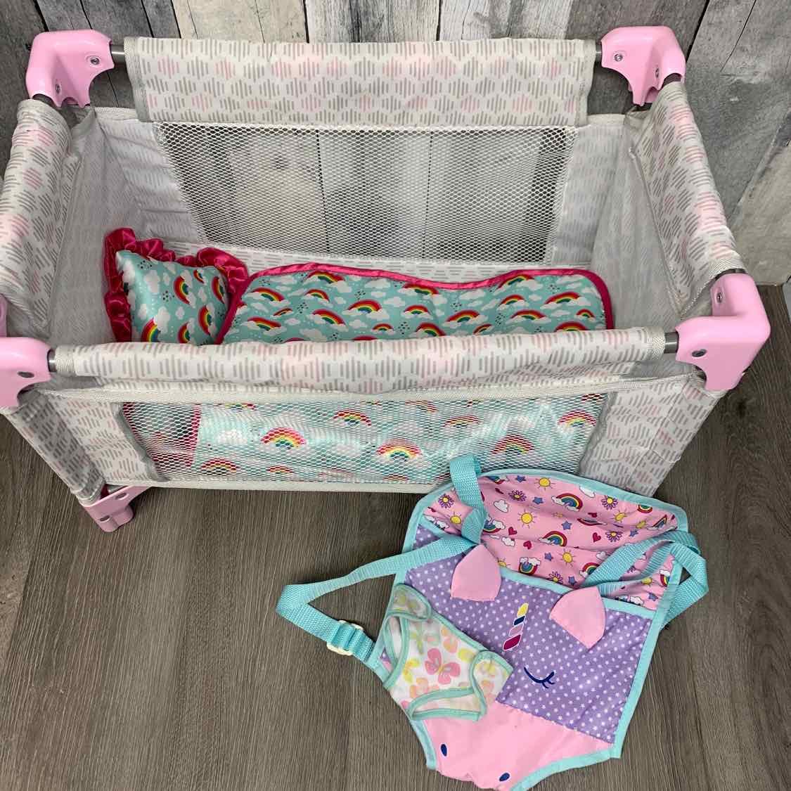 Generic Pink/Gray Doll Accessories