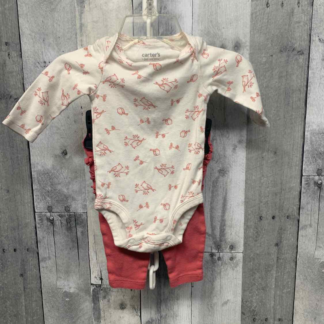 Size 3 Months White/Pink Just One You Shirt/Pants