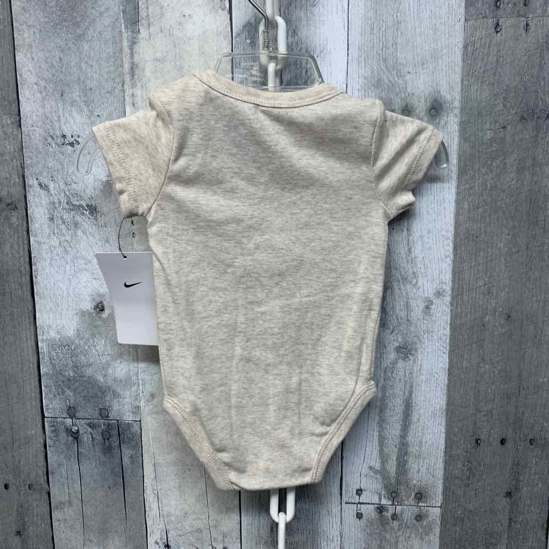 Size 6 Months Ivory/Black Sport Brand Bodysuit