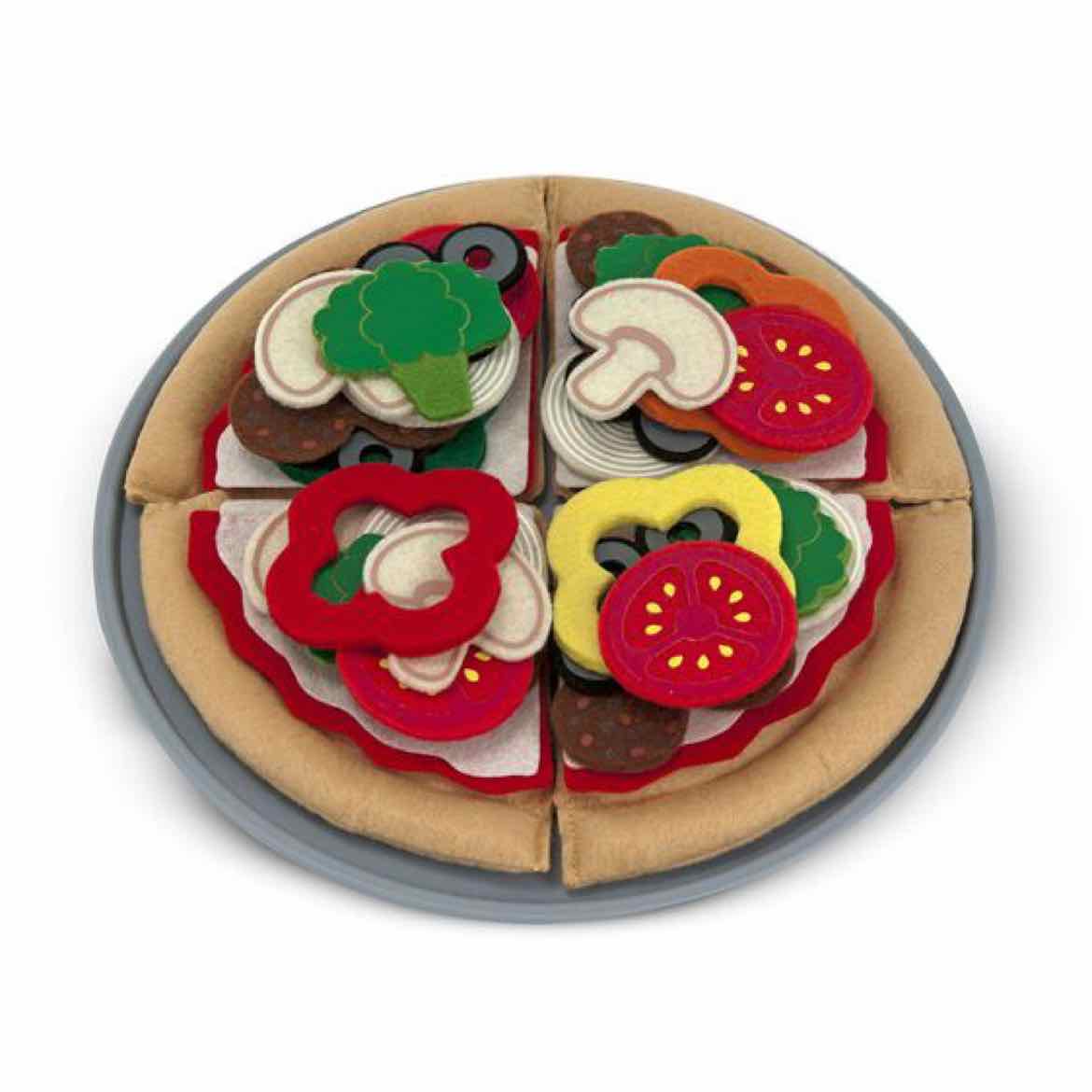 Melissa & Doug Felt Play Food - Pizza Set
