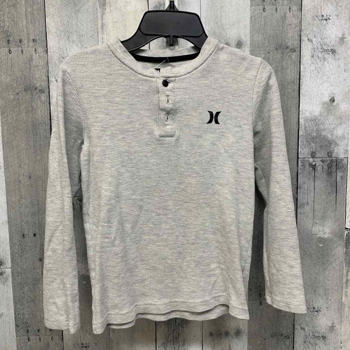 Size 8 Gray Hurley Long Sleeve Shirt
