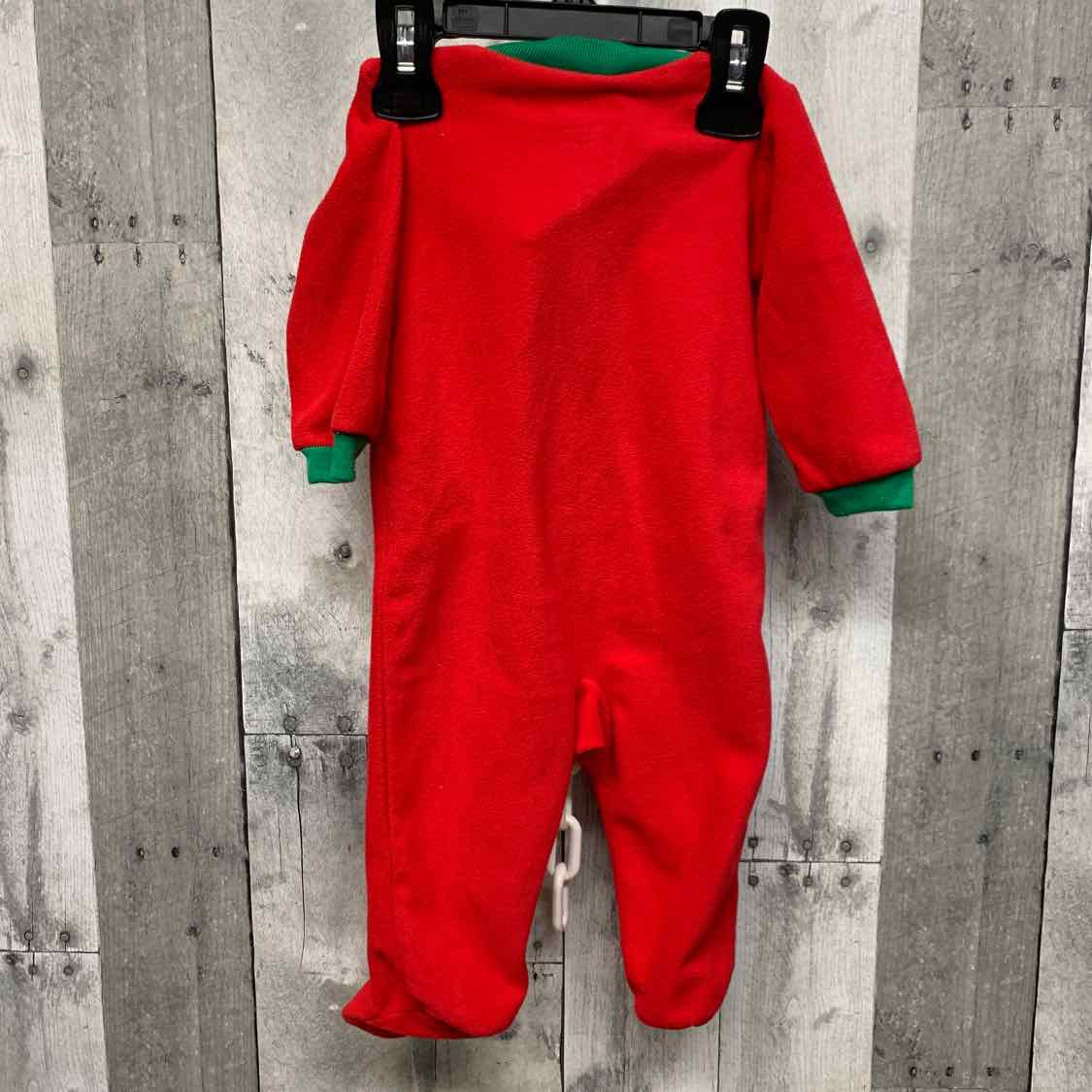 Size 3-6 Months Red Graphic Simple Joys Footy PJs