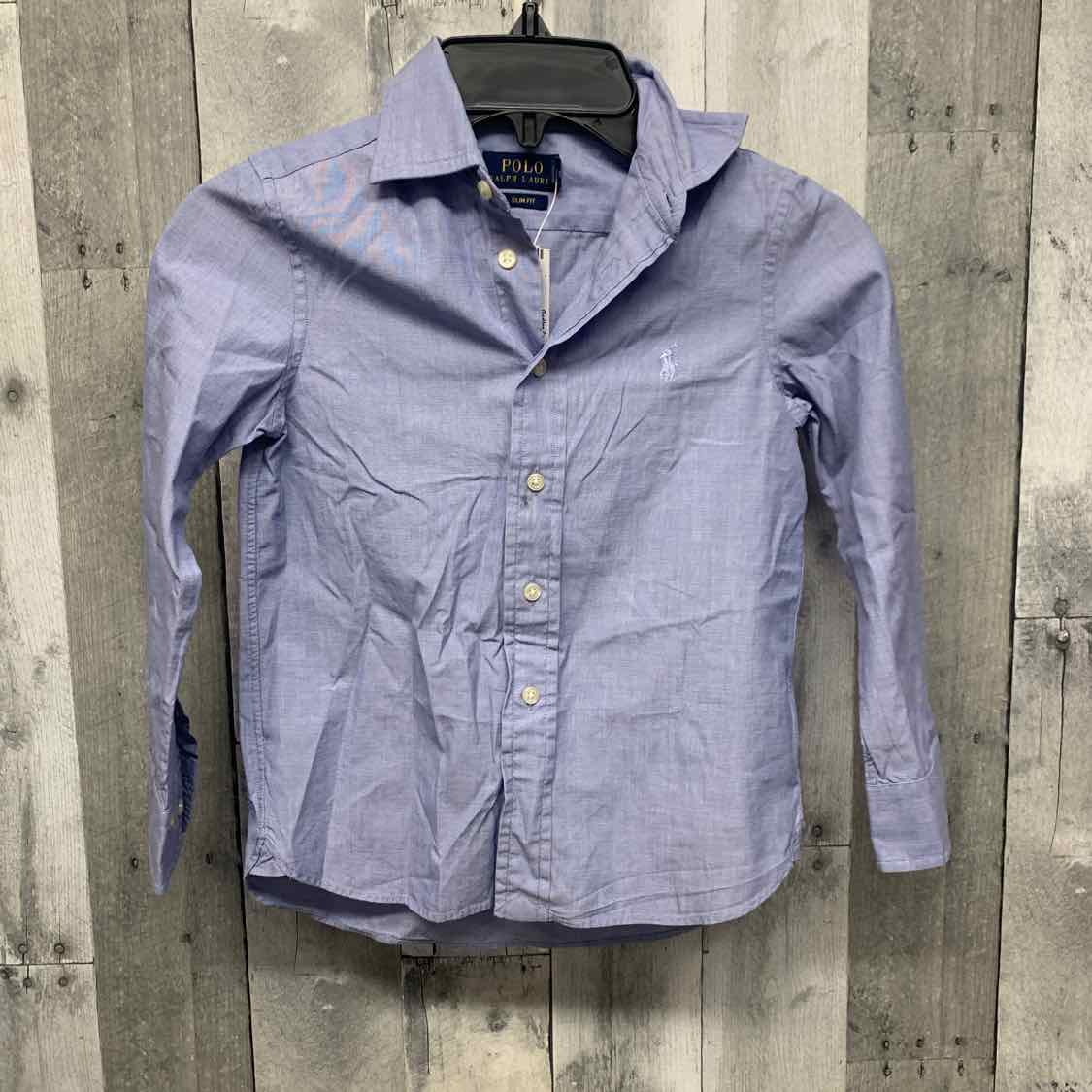 Size 5 Blue Ralph Lauren LS Button Up