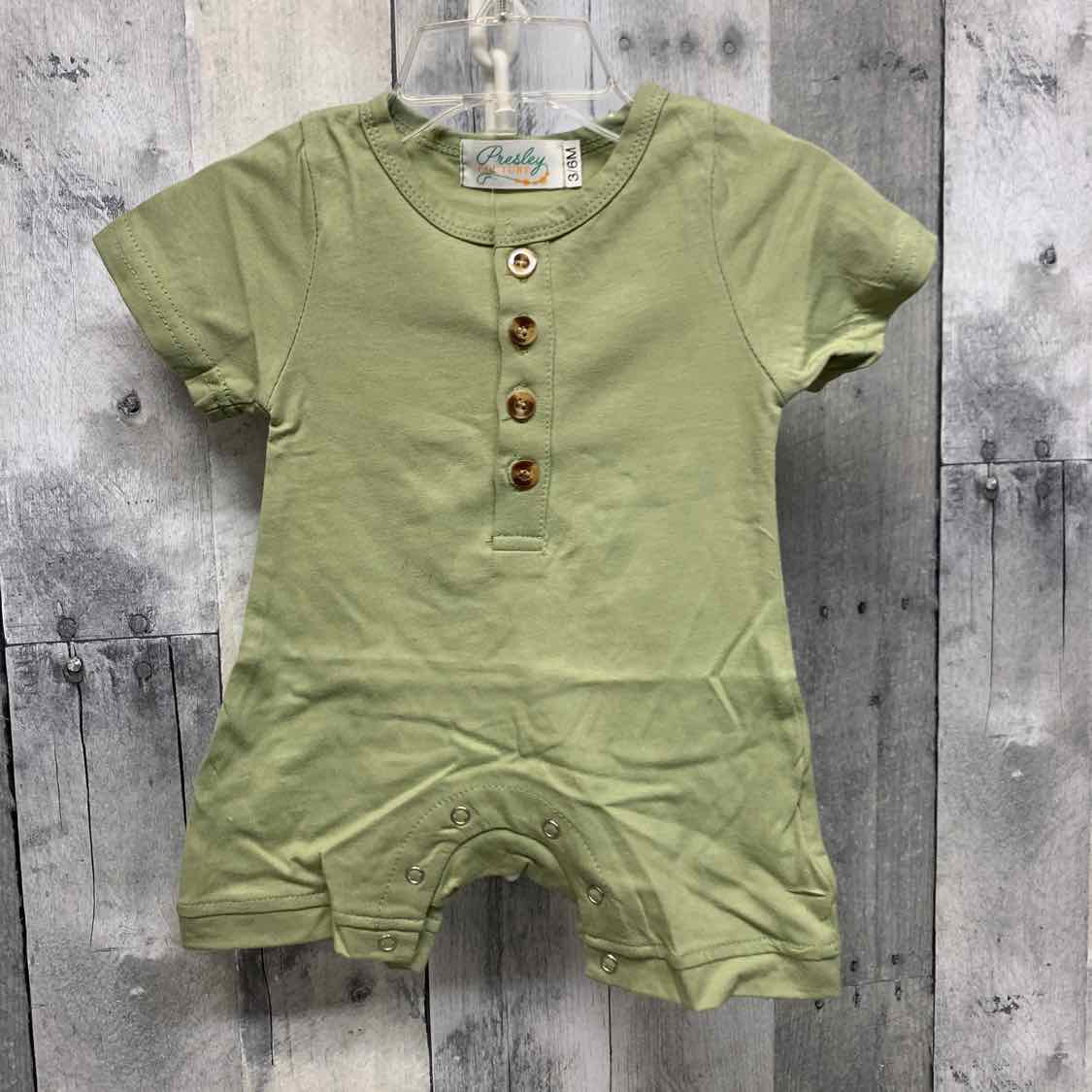 Size 3-6 Months Green Presley Couture Romper