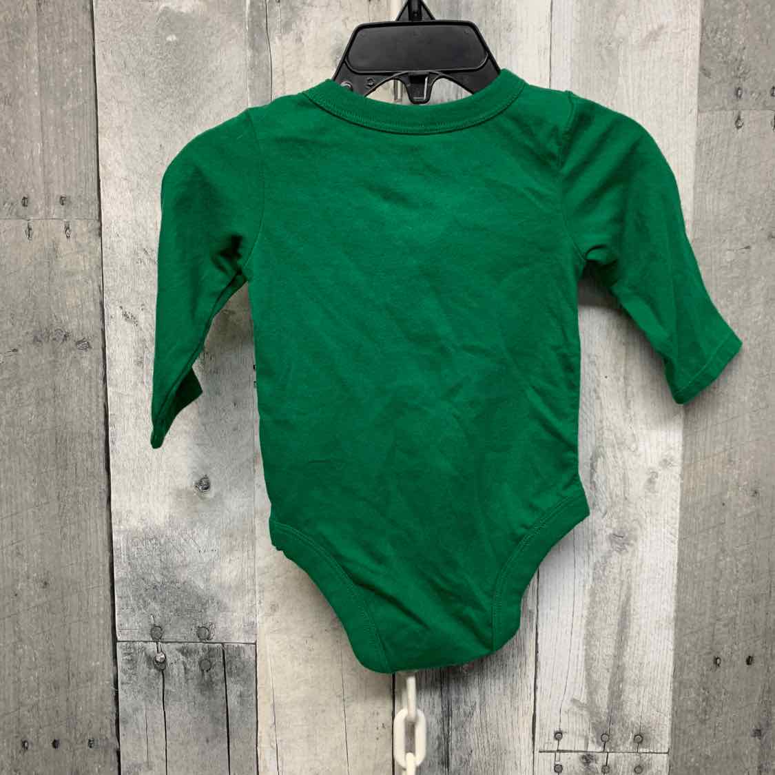 Size 3-6 Months Green Graphic Holiday Brands Bodysuit