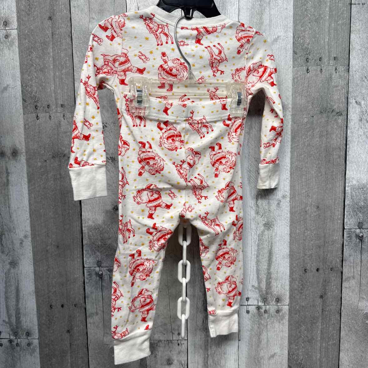 Size 18-24 Months White/Red Old Navy 2pc PJs