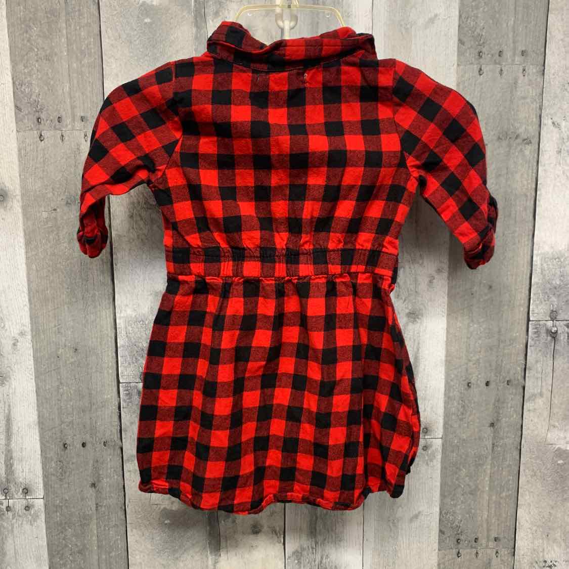 Size 5 Red/Black Young Hearts LS Dress