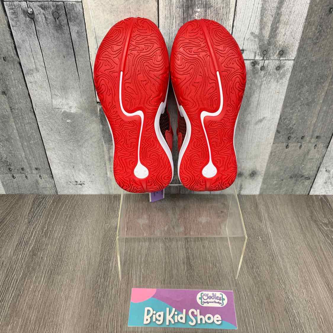 Size 4 Red/White Sport Brand Sneakers
