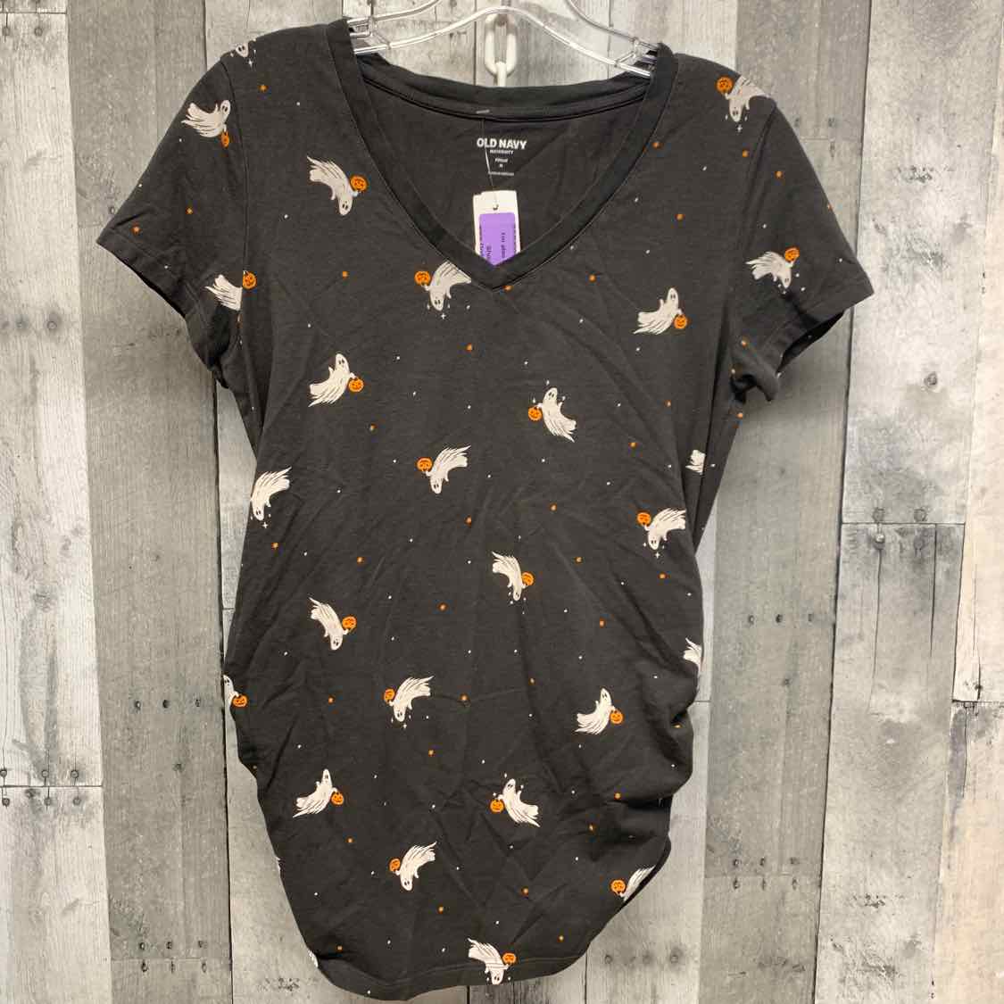 Size M Gray Print Old Navy T Shirt
