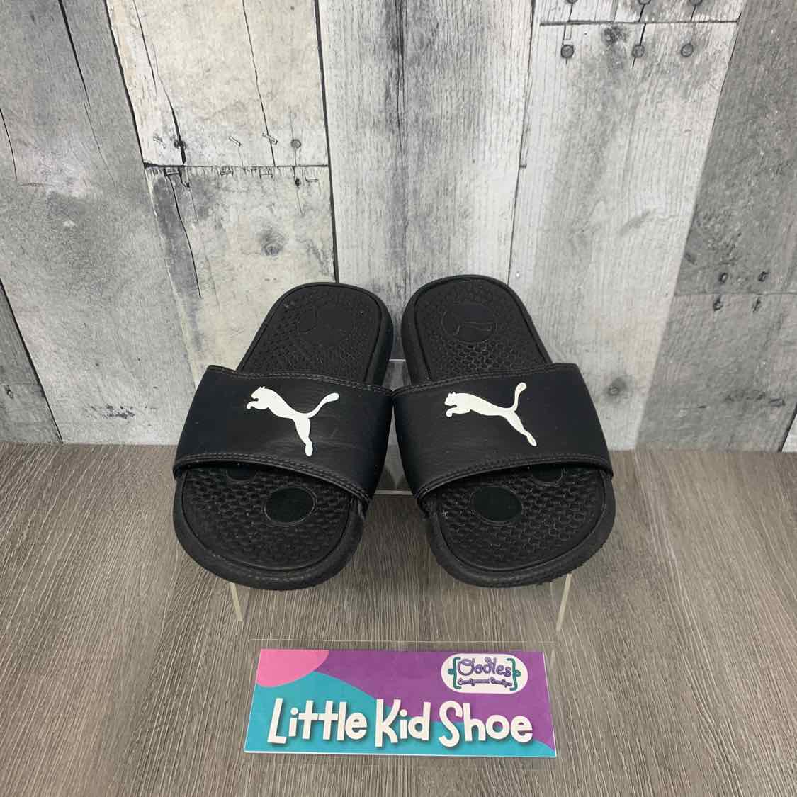 Size 13 Black/White Puma Sandals