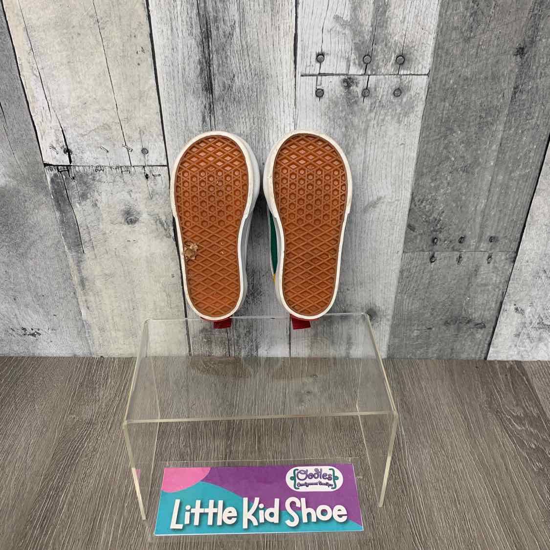 Size 5 Blue/Green Vans Sneakers