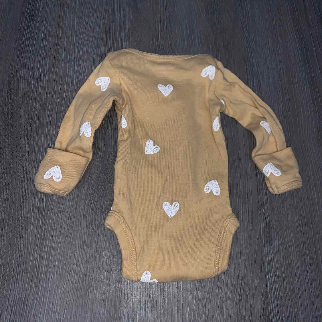 Size Preemie Yellow Carter's Bodysuit