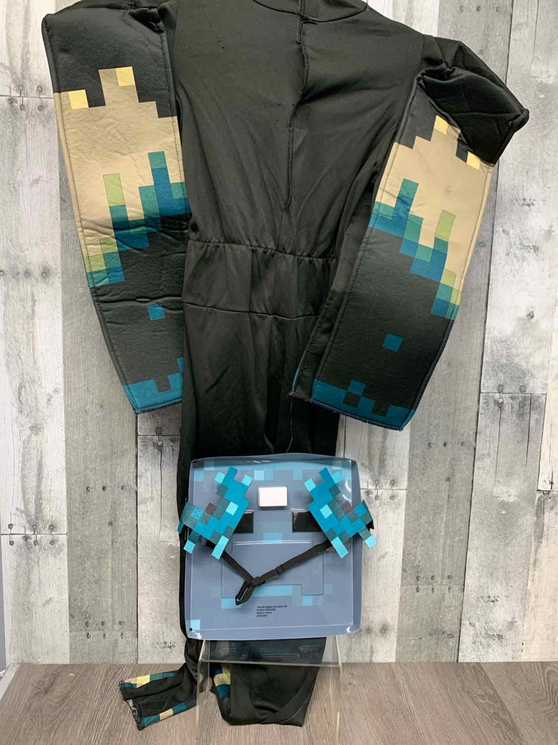 Disguise Black/Blue Size 7/8 Halloween Costume - Big Kid