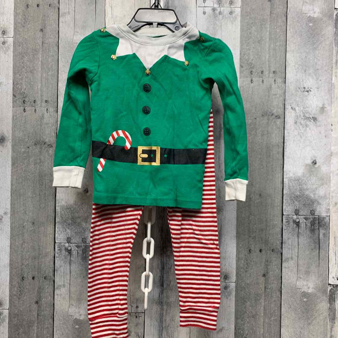 Size 3T Green/Red Carter's 2pc PJs