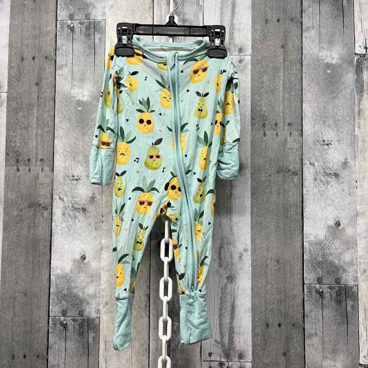 Size 0-3 Months Mint Print Little Sleepies Footy PJs