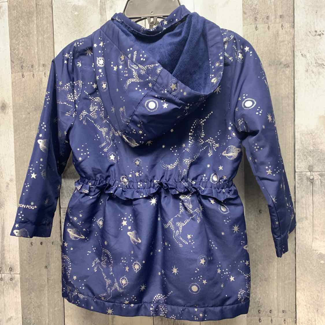 Size 6 Navy/Silver London Fog Heavy Jacket