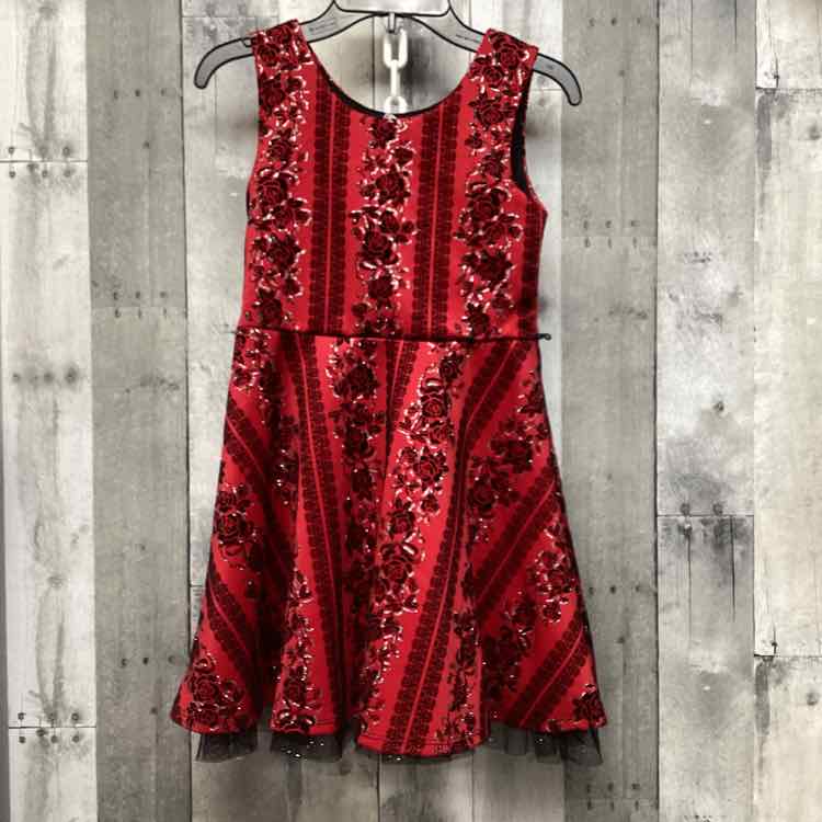 Size 8 Red/Black Beautees Dress