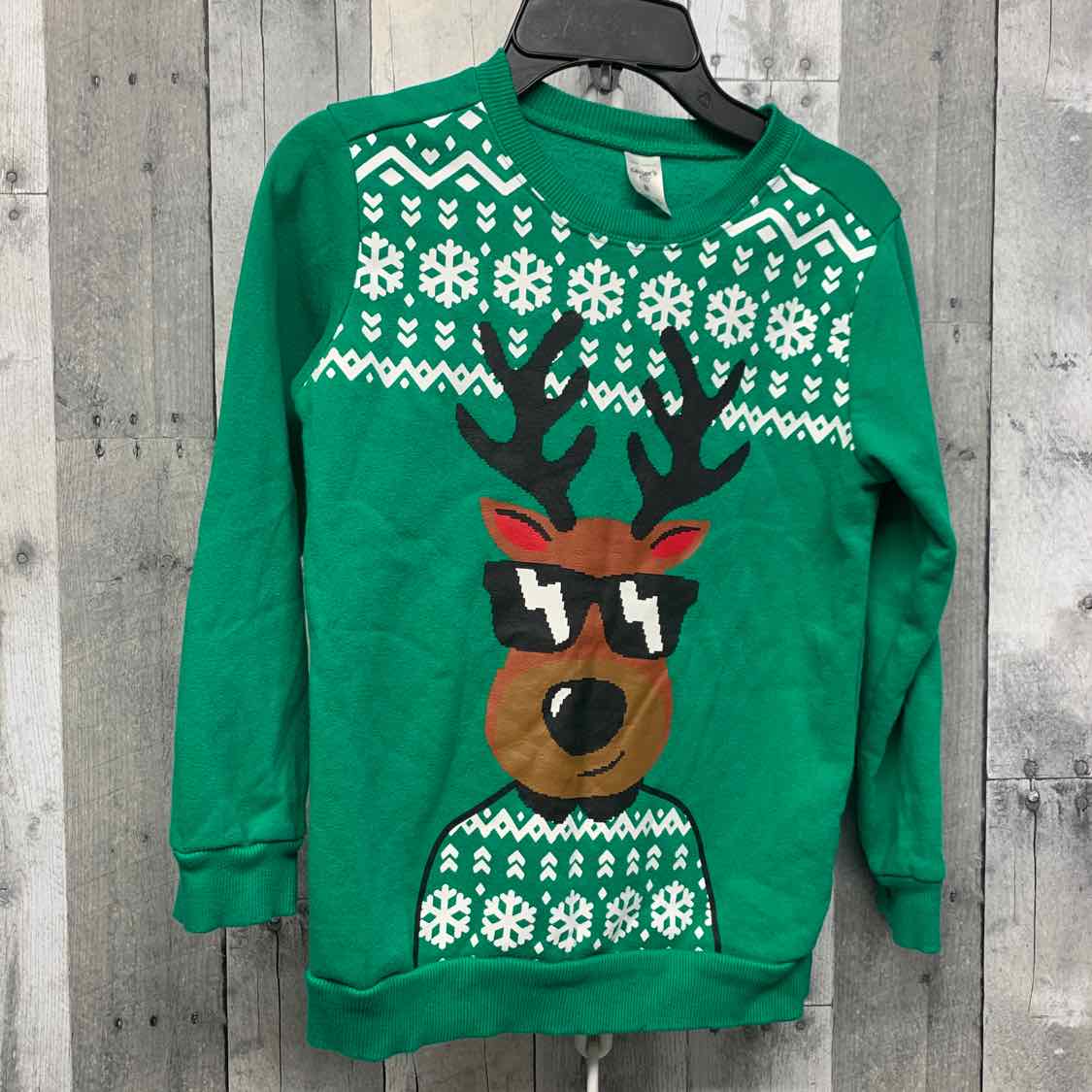 Size 8 Green Graphic Carter's Sweater