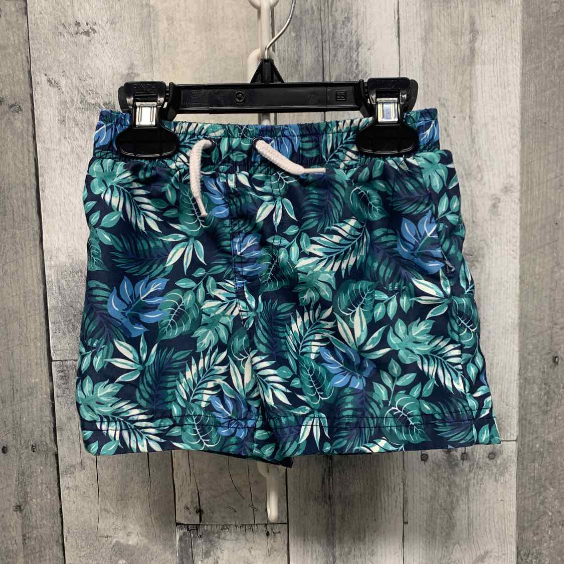 Size 12 Months Green/Navy Little Lad Swim Trunks