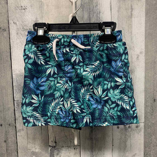 Size 12 Months Green/Navy Little Lad Swim Trunks