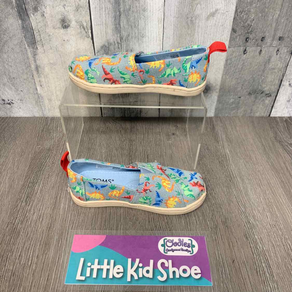 Size 9 Blue Print Toms Sneakers