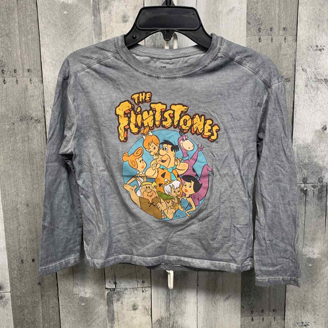 Size 6/6X Gray Graphic B Brand Long Sleeve Shirt