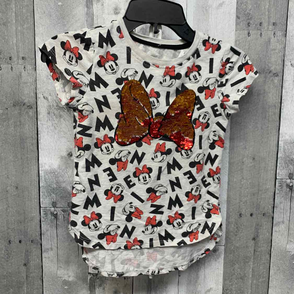 Size 4/5 Gray Print Disney T Shirt