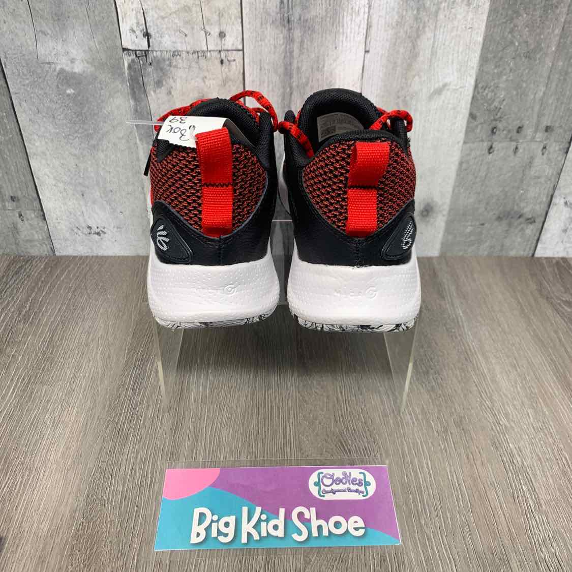 Size 4.5 Black/Red Sport Brand Sneakers