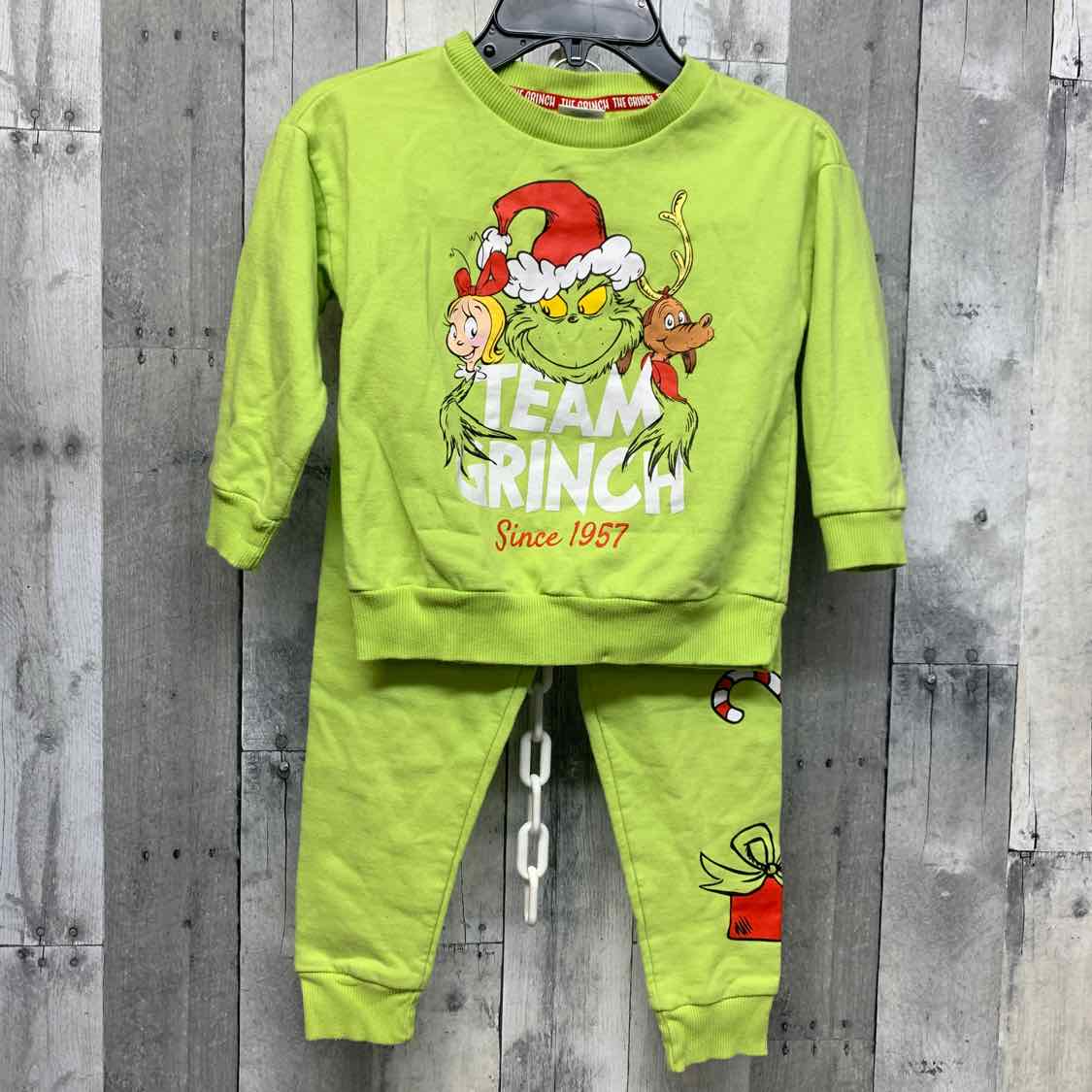Size 4 Green Dr Seuss Sweats - 2pc