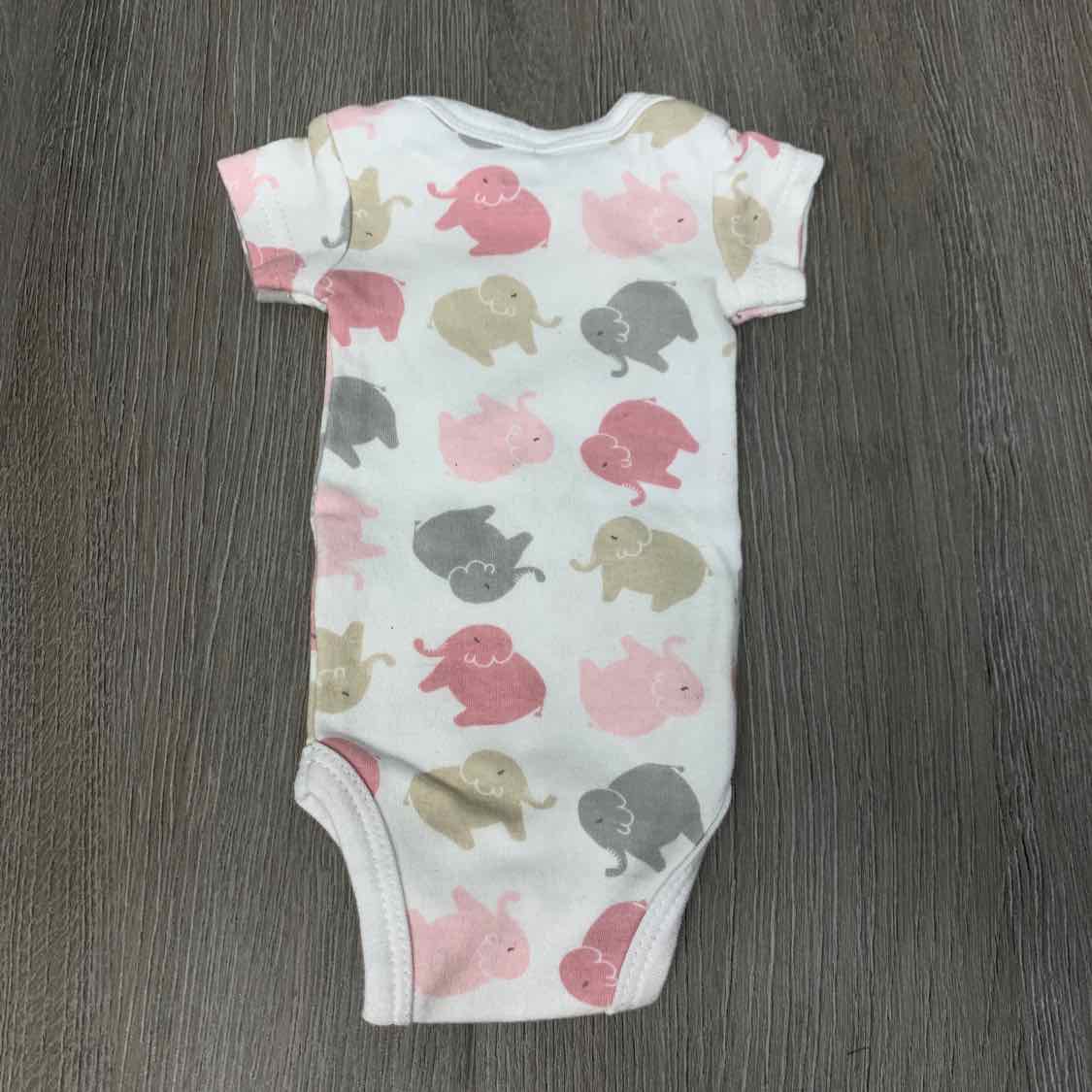 Size Preemie White/Pink Mid Brand Bodysuit