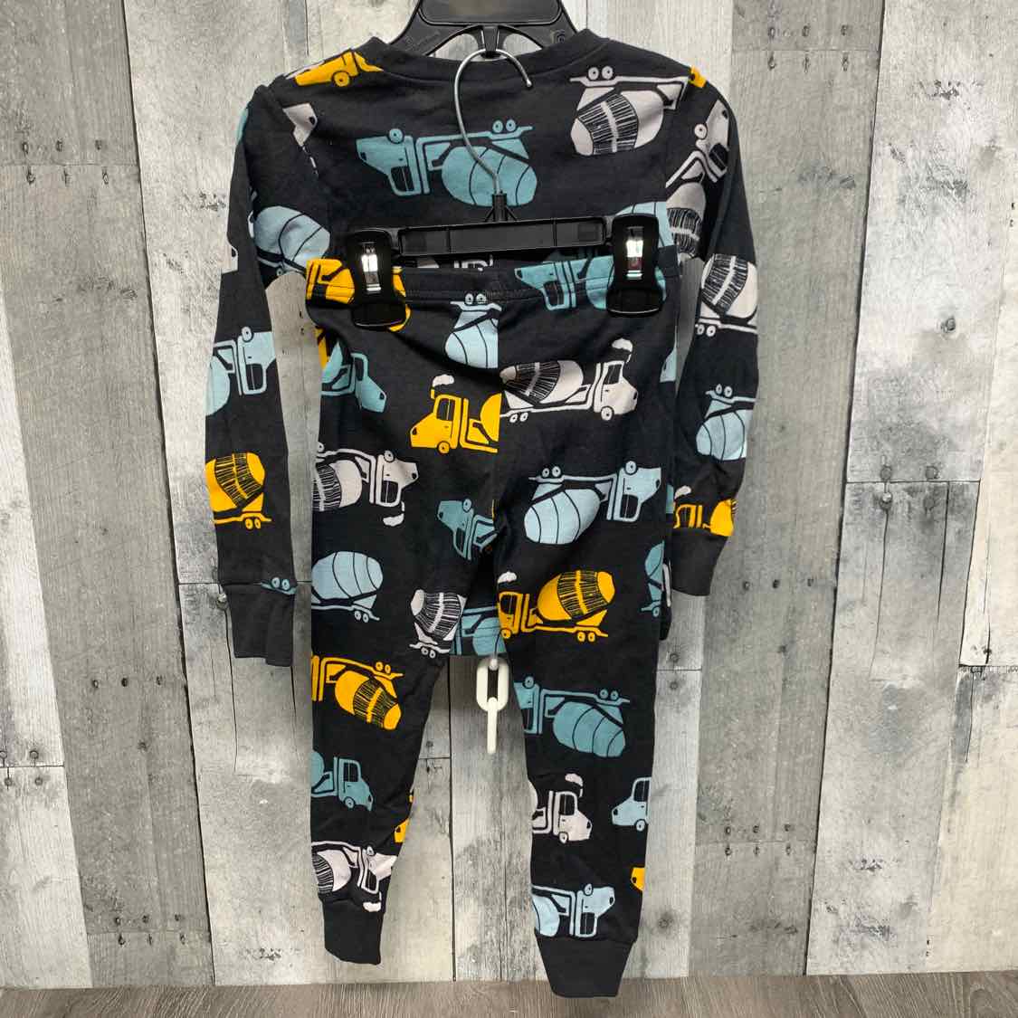 Size 3T Gray Print Just One You 2pc PJs