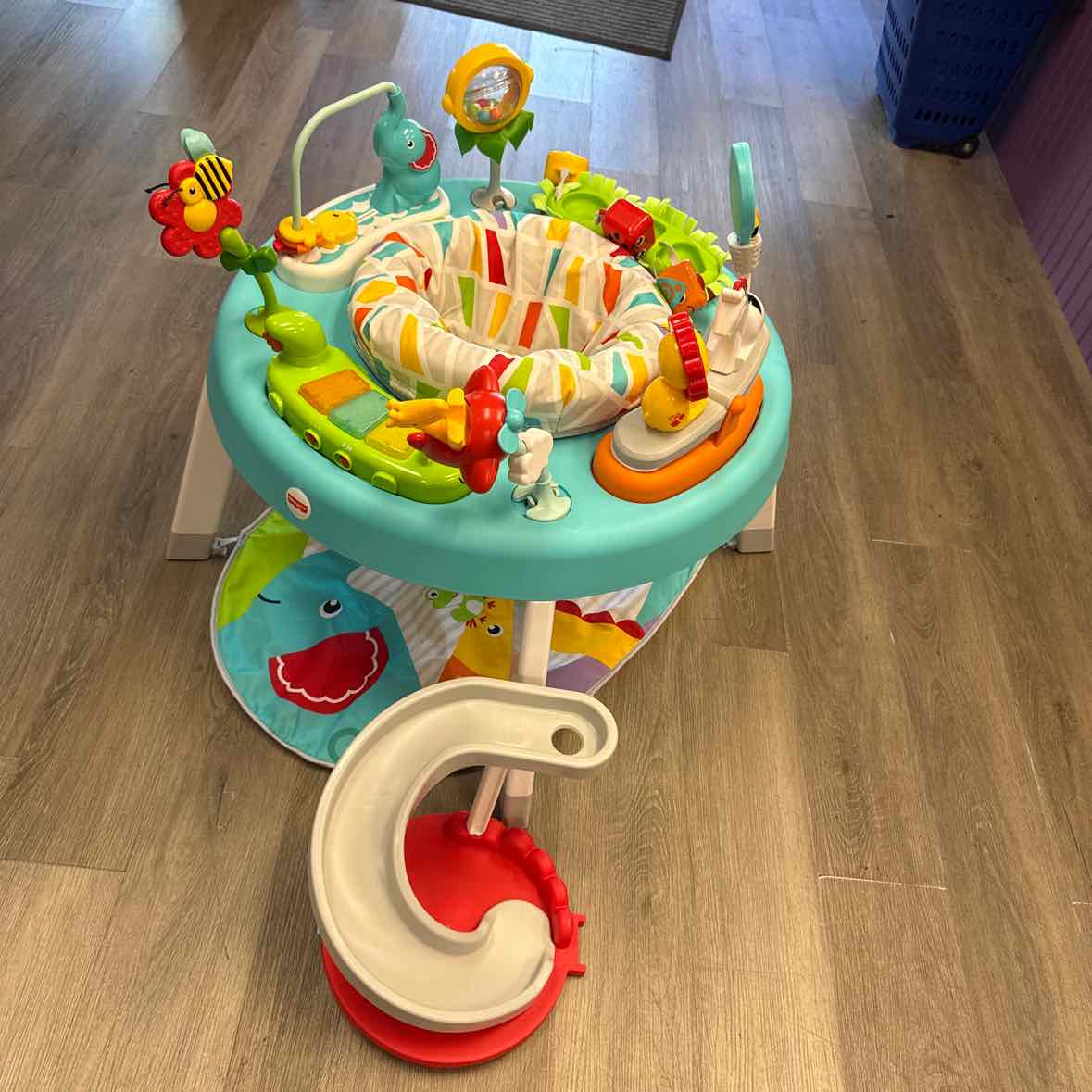 Fisher Price Gray/Teal Exersaucer