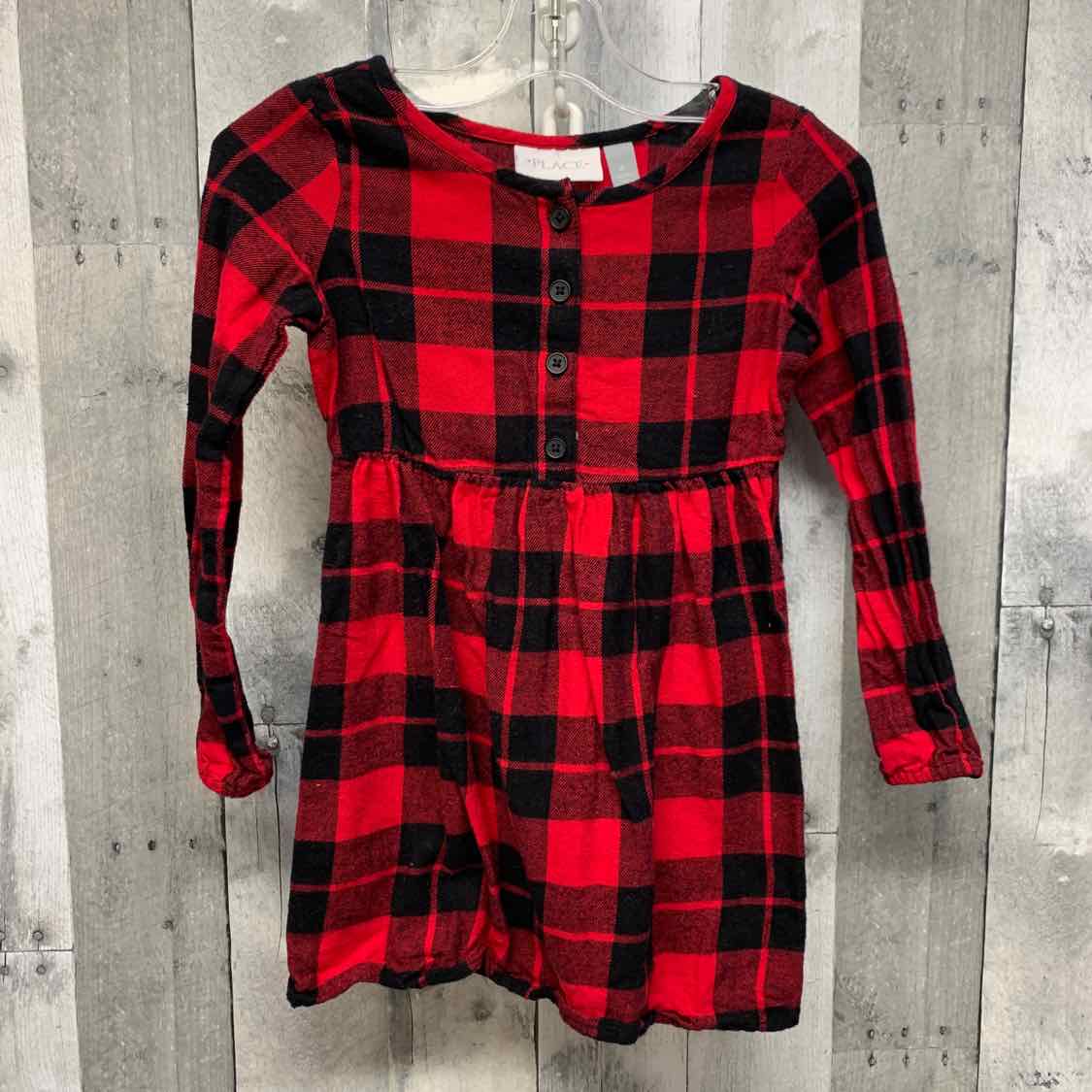Size 4T Red/Black Children's Place LS Dress