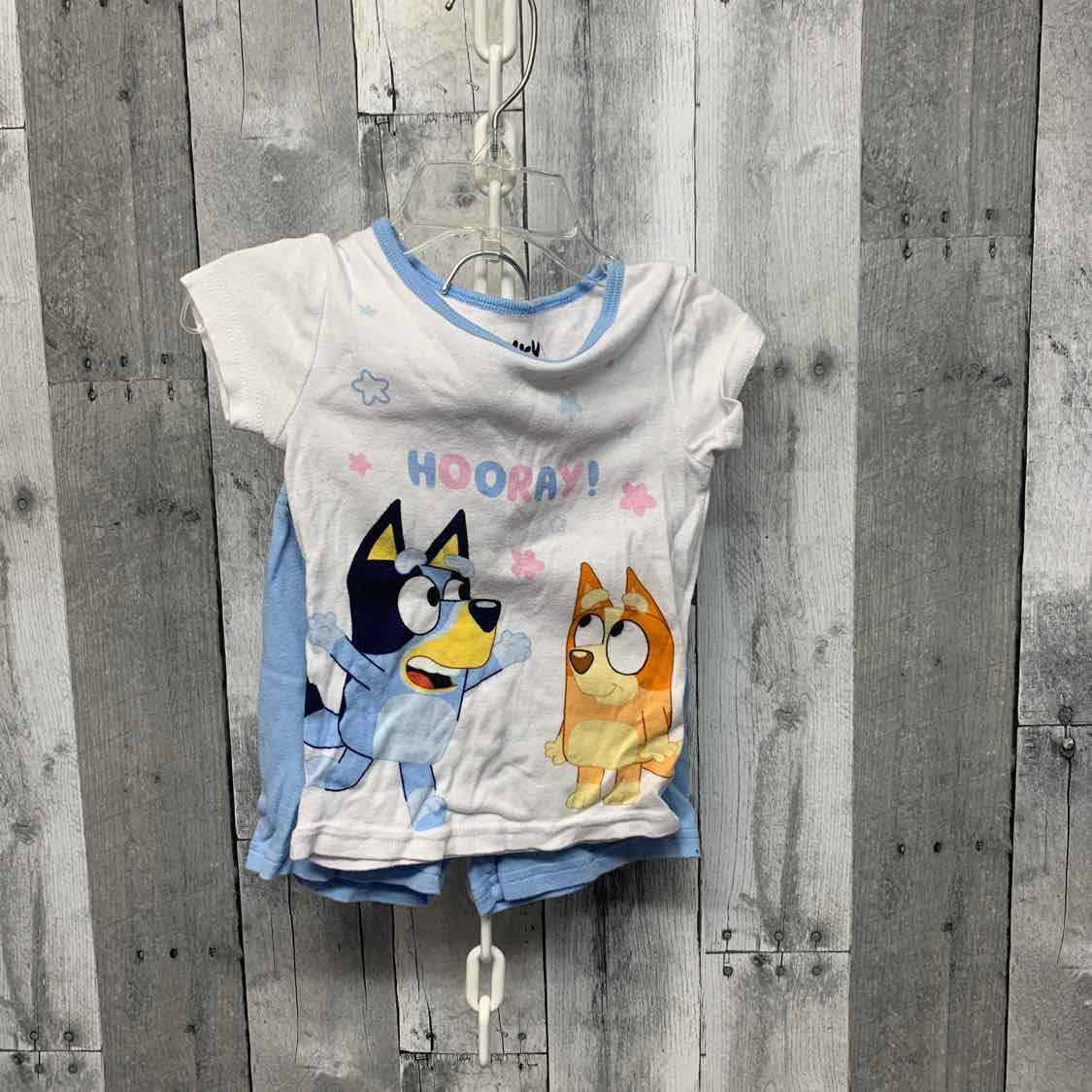 Size 4T White/Blue Disney 2pc PJs