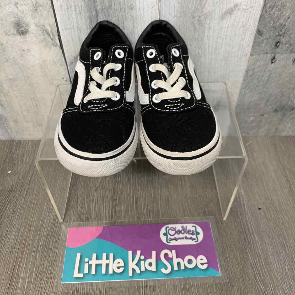 Size 6 Black/White Vans Sneakers