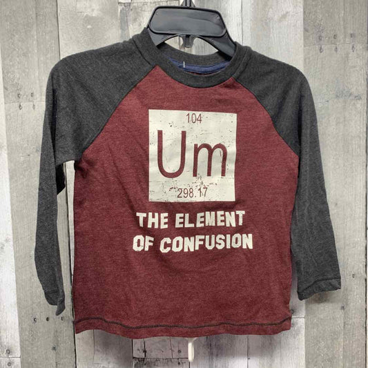 Size 4/5 Gray/Burgundy Arizona Long Sleeve Shirt