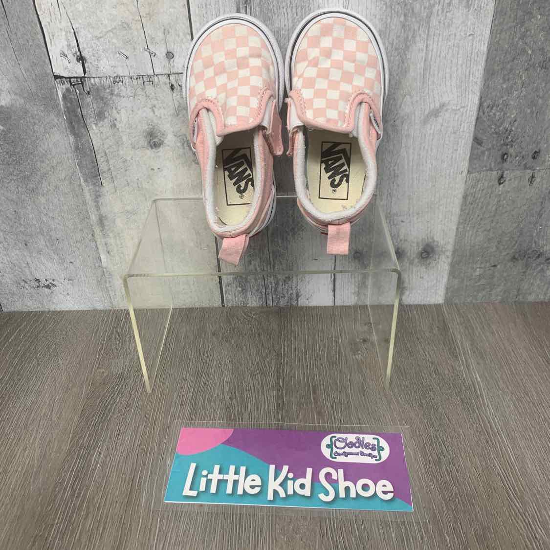 Size 5 Pink/White Vans Sneakers