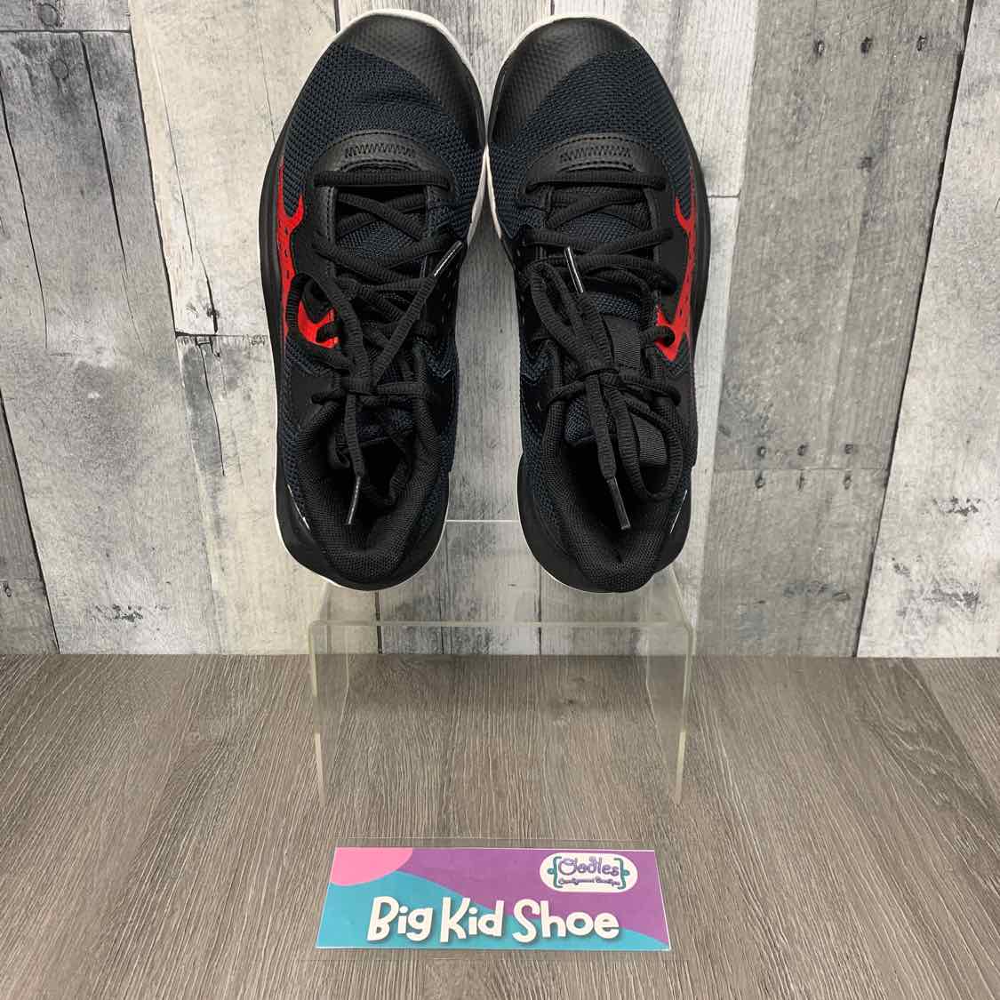 Size 6.5 Black/Red Sport Brand Sneakers