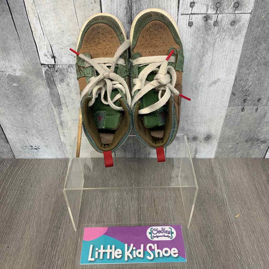 Size 10 Green/Brown Sport Brand Sneakers