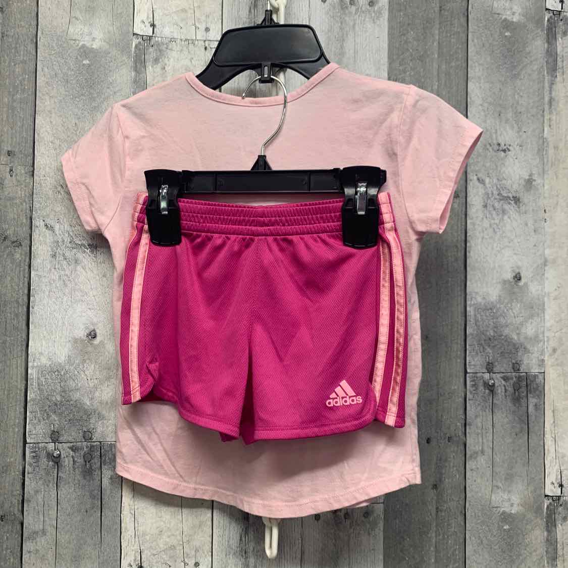 Size 6 Pink Sport Brand Shirt/Shorts