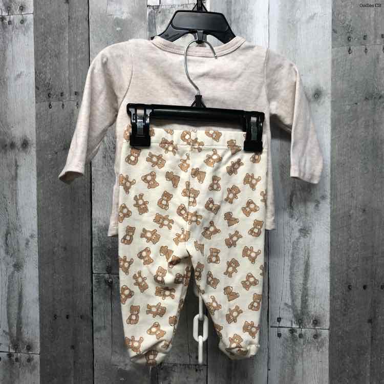 Size 3-6 Months Tan Print B Brand Shirt/Pants