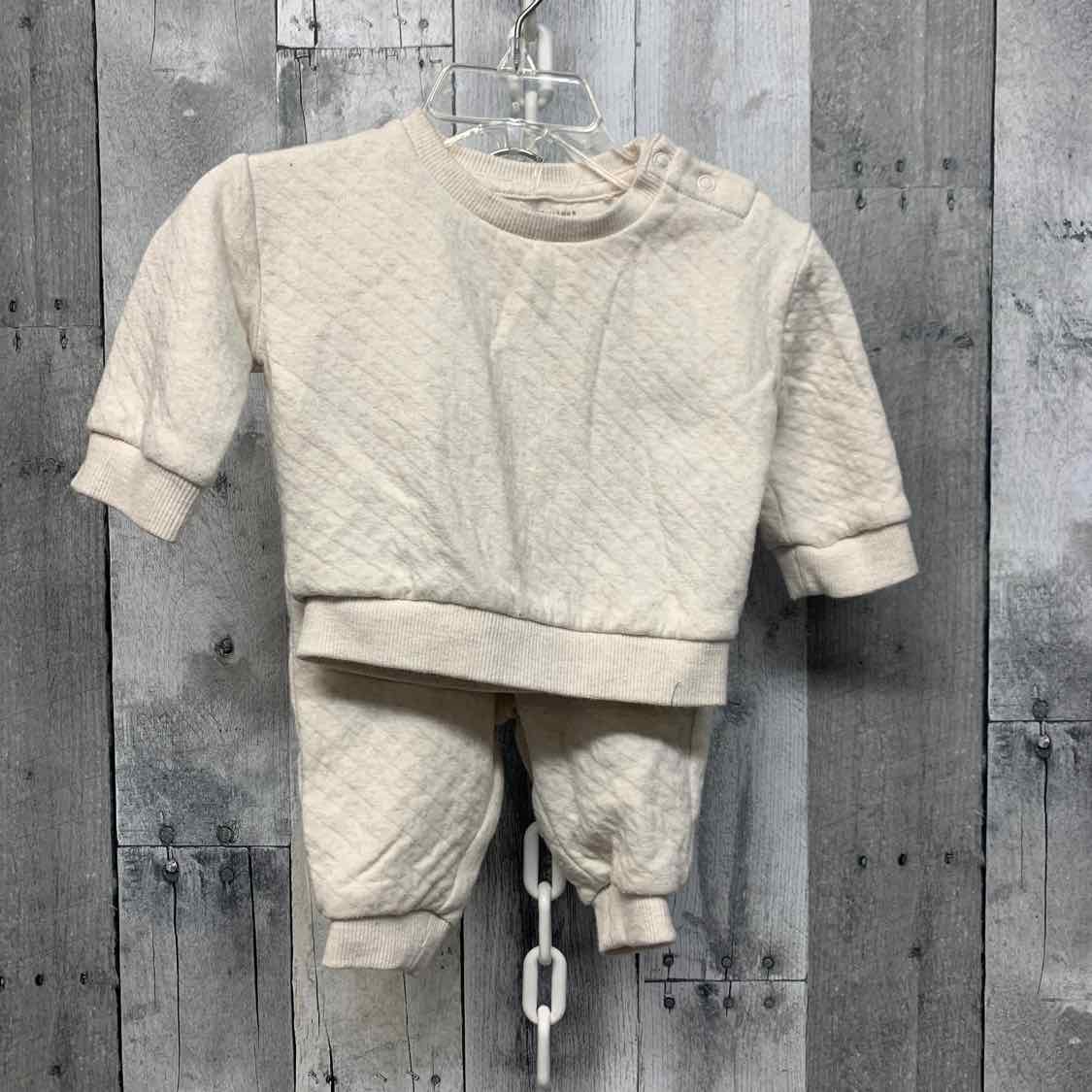 Size 0-3 Months Ivory B Brand Sweats - 2pc