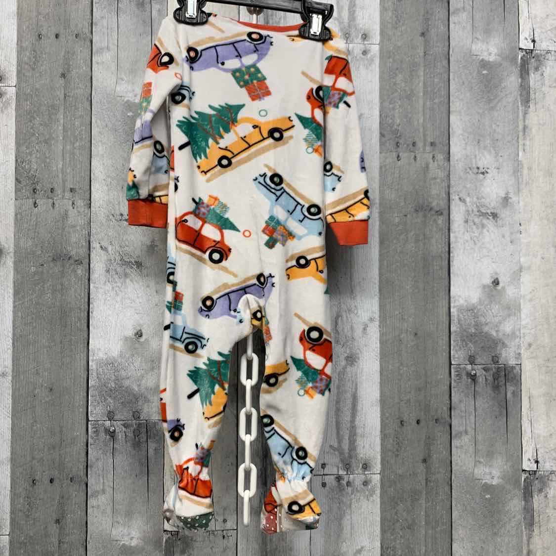 Size 12 Months Red/White B Brand Footy PJs